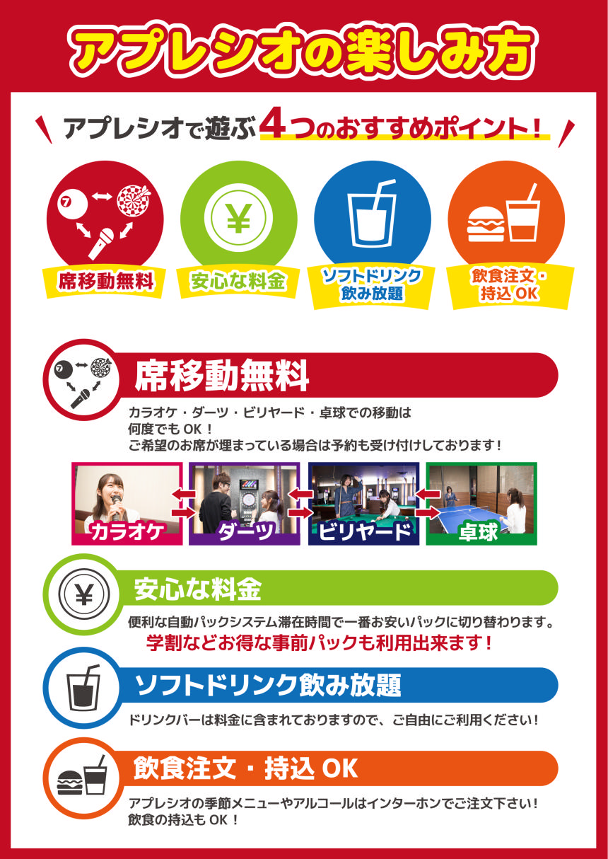 アプレシオ 三島店 インターネットカフェ アプレシオのここが凄い